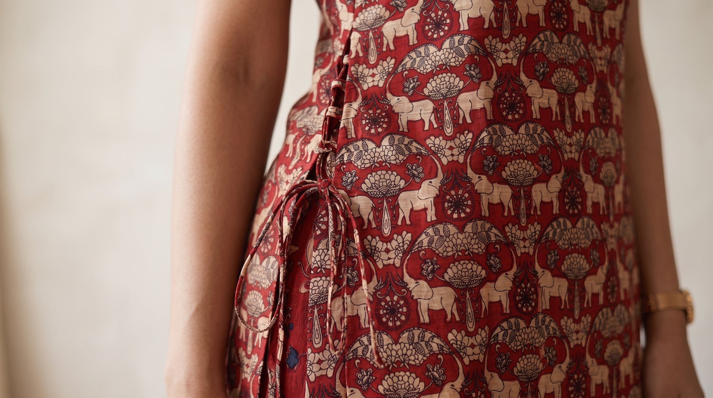 Crimson Heritage Matka Silk Co-ord Set