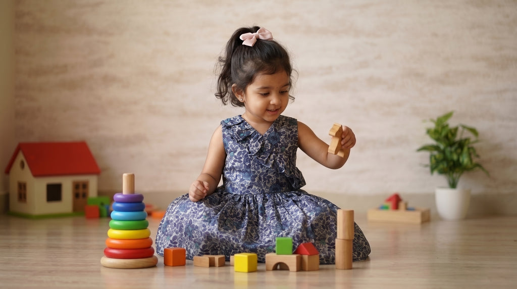 Midnight Bloom Girls Dress