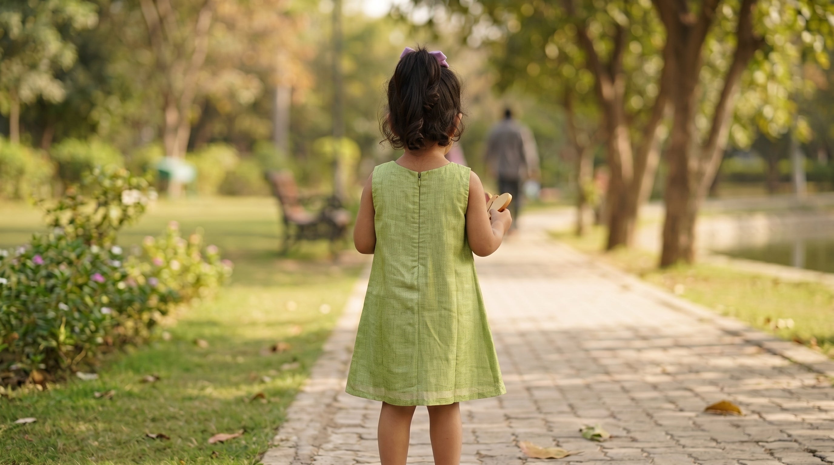 Pistachio Meadow Girls Dress